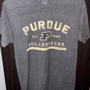 Pro Edge Purdue Boilermakers Gray Tee with Gold Print